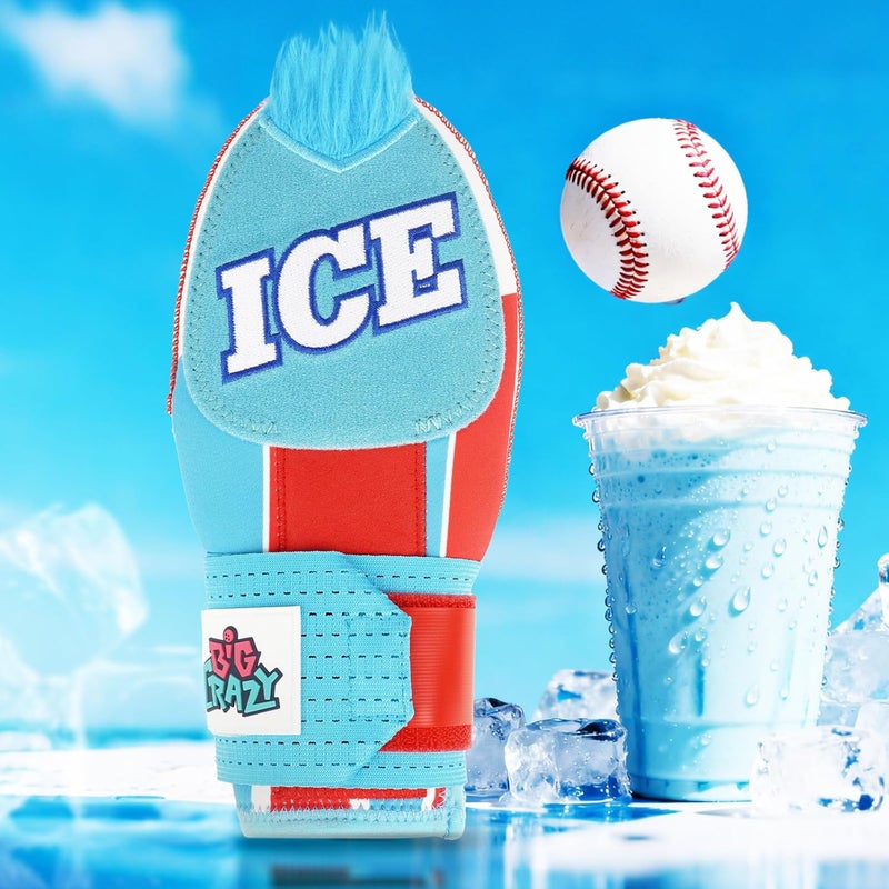 Big Crazy Baseball Sliding Mitt Youth and Adult, Drippy Drip Accessory, Flexible Breathable Durable, Funny Design - Image 1